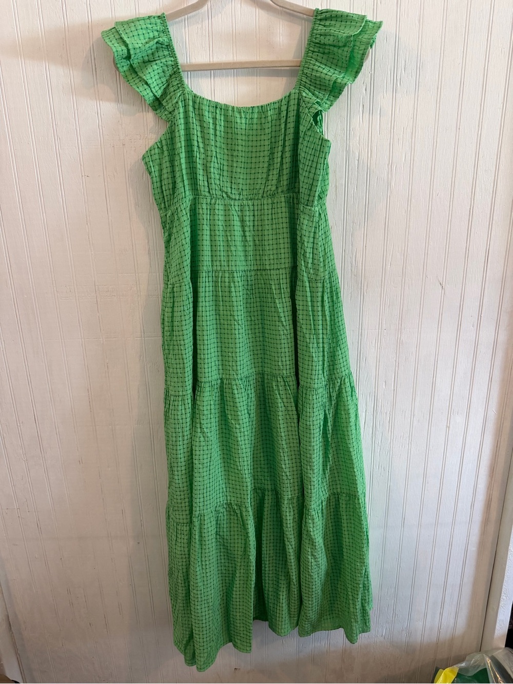 THML, Green Ruffle-Sleeve Maxi Dress - Women - Picture 6 of 6
